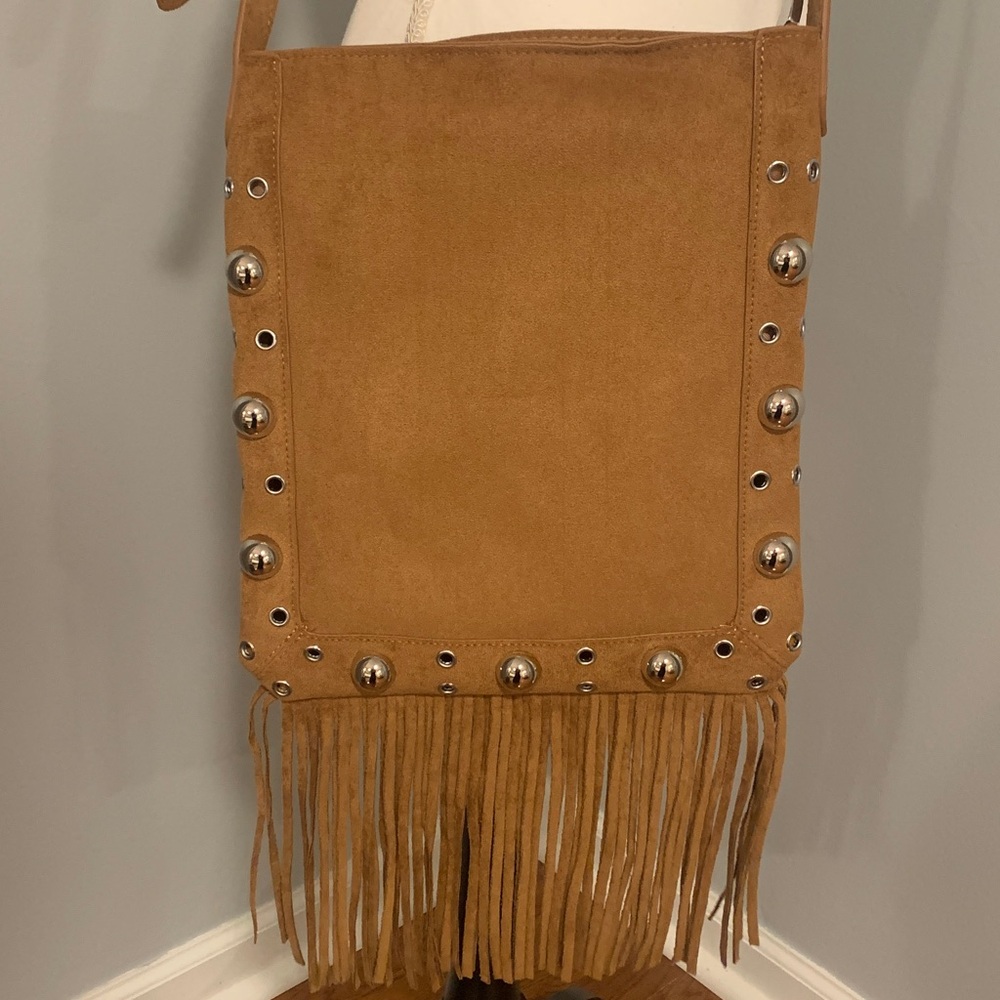NWT Faux Suede Bag
